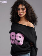 OUTD 99 Off-Shoulder Sweatshirt