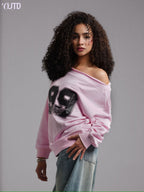OUTD 99 Off-Shoulder Sweatshirt