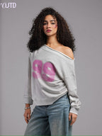 OUTD 99 Off-Shoulder Sweatshirt