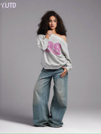 OUTD 99 Off-Shoulder Sweatshirt